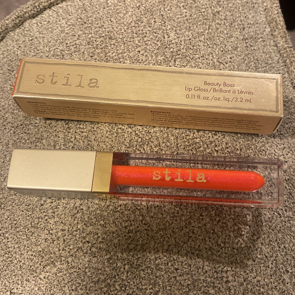 Stila Beauty Boss Lip Gloss in Empowering Red Shimmer